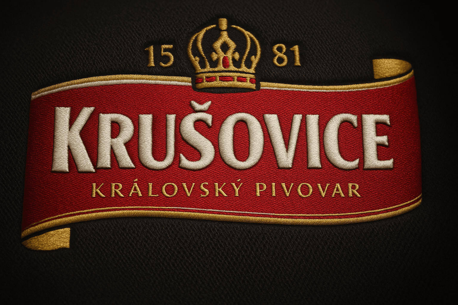 Výšivka loga Krušovice